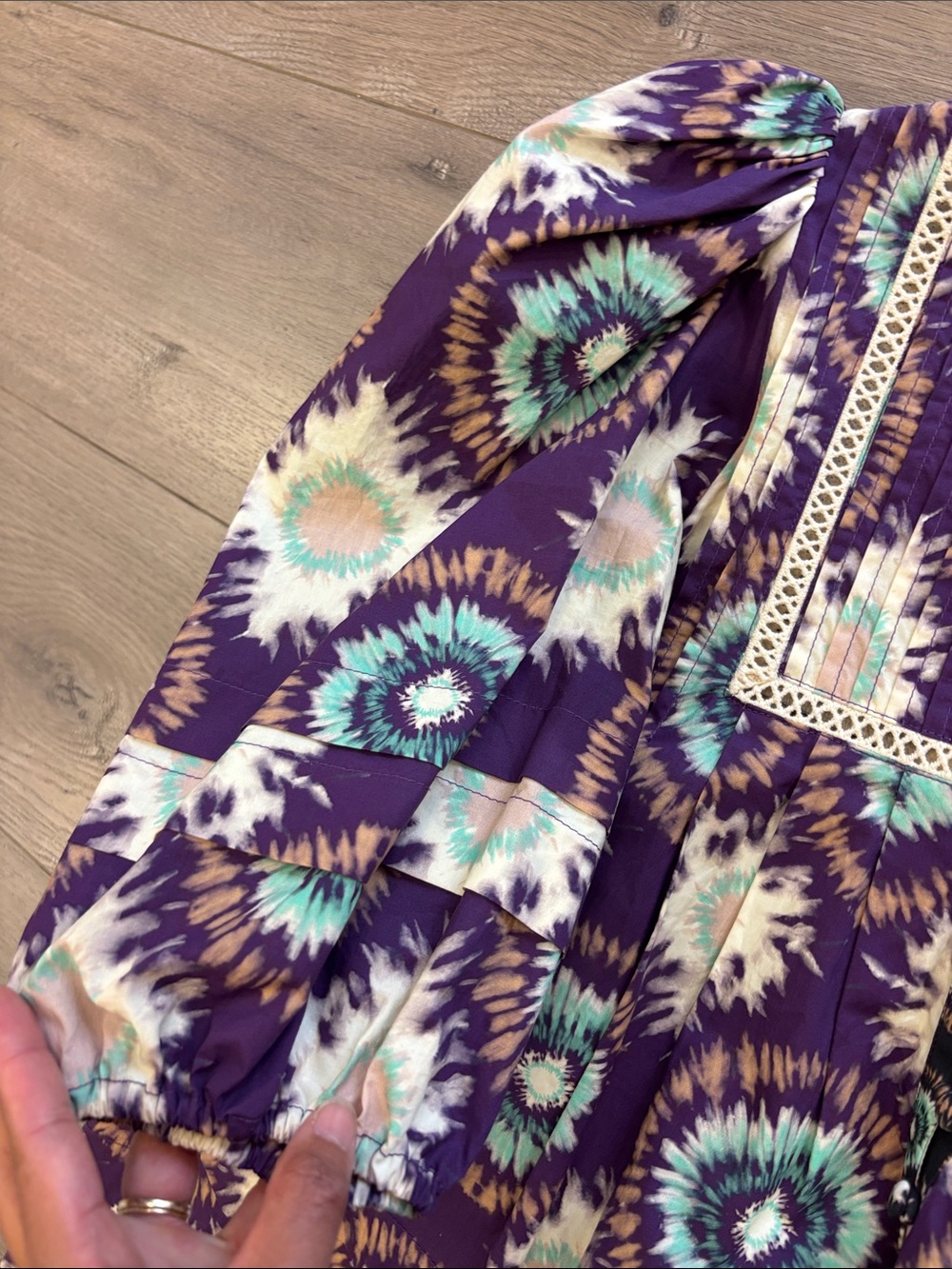 Hunter Bell Jenkins Floral Puff-Sleeve mini dress - Picture 7 of 10